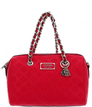 Женская сумка GUESS Logo Love HWSG7662060 с тиснением красная