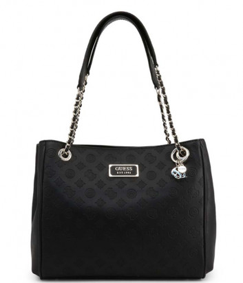 Женская сумка GUESS Logo Love HWSG7662230 с тиснением черная