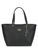Сумка-шоппер GUESS Kamryn HWBQ6691230 стеганная черная