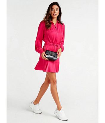 Женская сумка GUESS Triple G HWTG7748780 с тиснением под крокодила черная