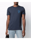 Мужская футболка KARL LAGERFELD Ikonik 215M1702 синяя