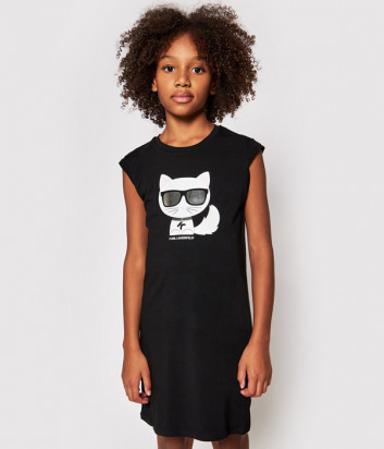 Платье KARL LAGERFELD Kids Choupette Z12172 черное