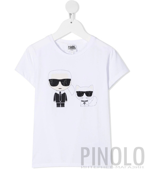 Футболка KARL LAGERFELD Kids Z15297 белая