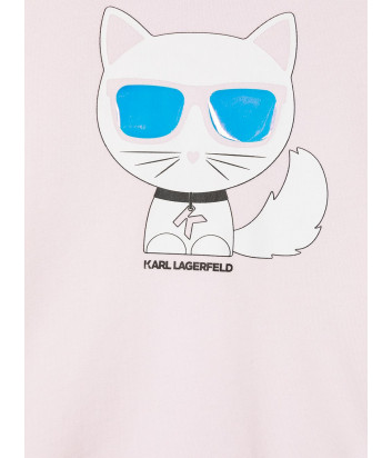 Свитшот KARL LAGERFELD Kids Choupette Z15313 нежно-розовый