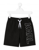 Шорты для плавания KARL LAGERFELD Kids Z20055 черные с логотипом