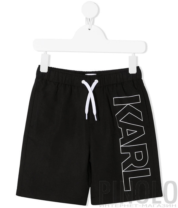 Шорты для плавания KARL LAGERFELD Kids Z20055 черные с логотипом