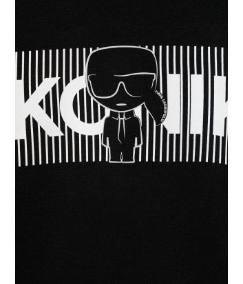 Свитшот KARL LAGERFELD Kids Ikonik Z25290 черный с принтом