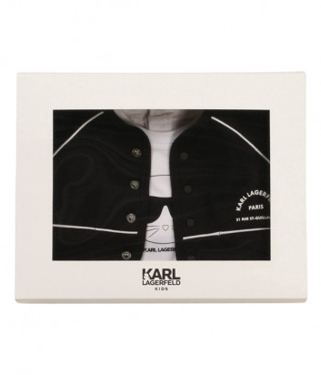 Костюм для девочки KARL LAGERFELD Kids Z98082 кардиган, футболка, брюки