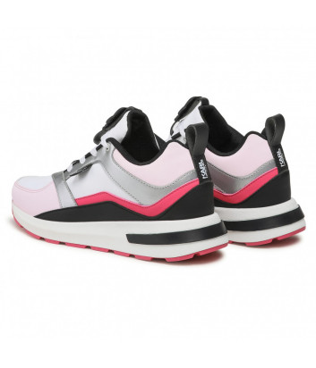 Кроссовки KARL LAGERFELD Kids Z19050 бело-розовые