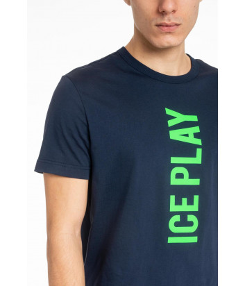 Мужская футболка ICE PLAY F017 P400 синяя с логотипом