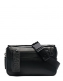 Кожаная поясная сумка KARL LAGERFELD 215M3043 черная