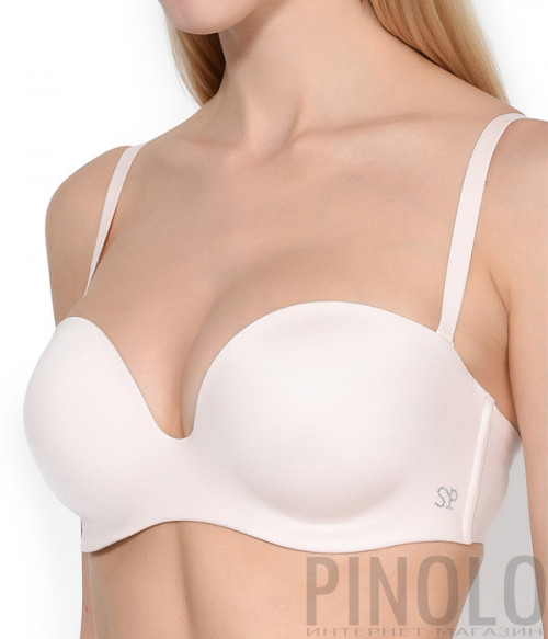 Бюстгальтер-бандо Simone Perele Inspiration 12W303 с плотной чашкой пудровый