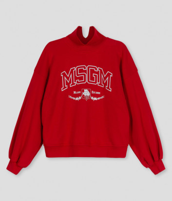 Толстовка-гольф MSGM 3141MDM73 красная с логотипом