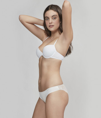 Трусы-слипы GISELA Undies 10227 с кружевом молочные