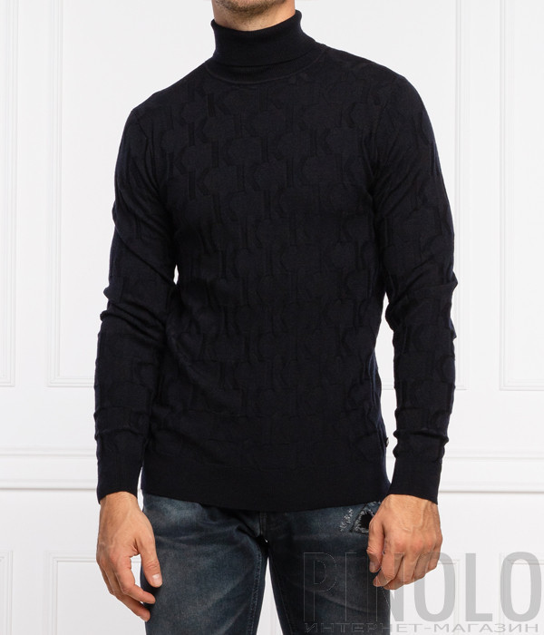 Джемпер KARL LAGERFELD 655058 512311 черный с тесненным принтом