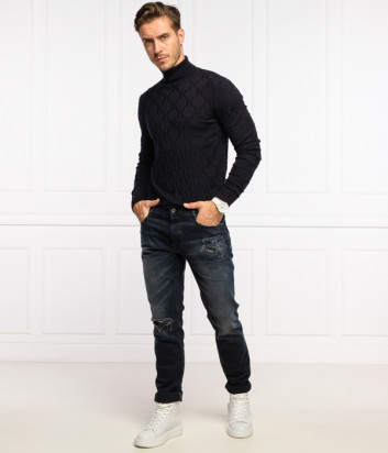 Джемпер KARL LAGERFELD 655058 512311 черный с тесненным принтом