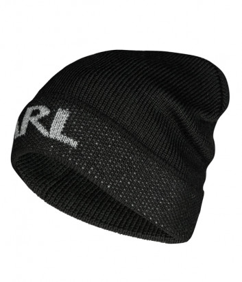 Мужская шапка KARL LAGERFELD 805601 512322 черная с логотипом