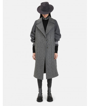 Шляпа-федора ICEBERG 71016901 с вышитым логотипом серая