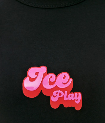 Футболка ICE PLAY F092 P410 черная с логотипом