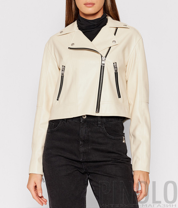 Классическая косуха CALVIN KLEIN Jeans J20J216264 молочная