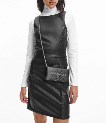 Мини-платье CALVIN KLEIN Jeans J20J217102 облегающего кроя черное