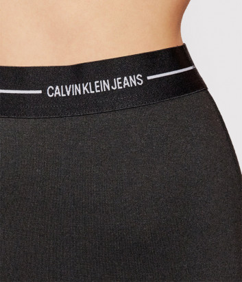 Мини-юбка CALVIN KLEIN Jeans J20J216286 из эластичного трикотажа черная