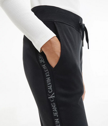 Спортивные брюки CALVIN KLEIN Jeans J20J215458 с логотипом черные