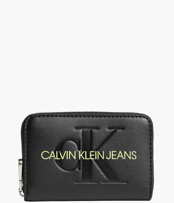Кошелек на молнии CALVIN KLEIN Jeans K60K608396 черный с логотипом
