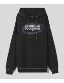 Толстовка COMME DES FUCKDOWN CDFU1414 черная с логотипом