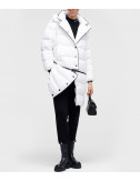 Стеганное пальто-куртка трансформер KARL LAGERFELD 216W1502 белое