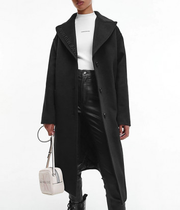 Длинное пальто CALVIN KLEIN Jeans J20J216874 черное