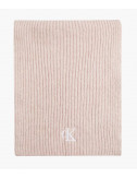 Вязанный шарф CALVIN KLEIN Jeans K60K608370 пудровый с логотипом