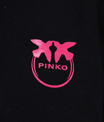 Спортивный костюм PINKO 1G16VV-1G16VU Y7JP черный с розовыми лампасами