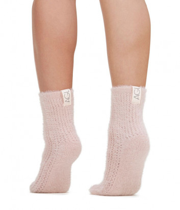 Вязаные носки ATTILIO GIUSTI LEOMBRUNI (AGL) с логотипом розовые