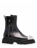 Кожаные ботинки CASADEI 1R276T0401C1525 с металлическим носком черные