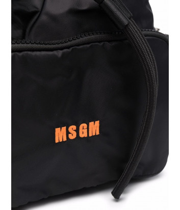 Сумка MSGM 3141MDZ1420 с боковыми карманами и кулиской черная