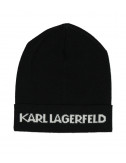 Шапка KARL LAGERFELD 805601 512327 черная с логотипом