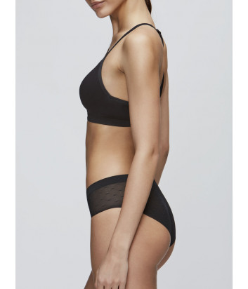 Трусики-слипы GISELA Moments 10455 с лазерной обработкой краев черные