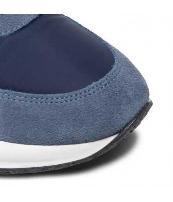 Замшевые кроссовки WEEKEND MAX MARA Cigno с текстильными вставками синие
