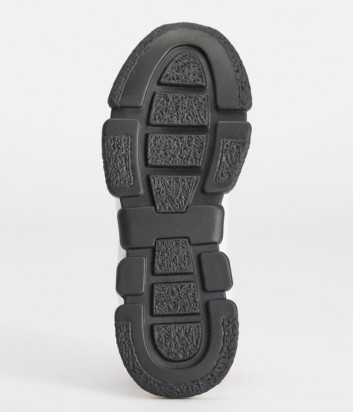 Замшевые кроссовки WEEKEND MAX MARA Cigno с текстильными вставками белые