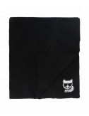 Шарф KARL LAGERFELD Choupette 216W3311 декорированный кристаллами черный