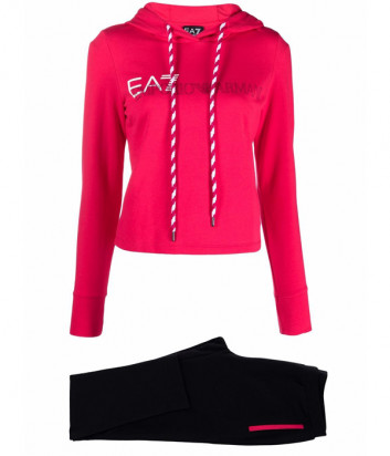 Спортивный костюм EA7 EMPORIO ARMANI 6KTV59 TJBFZ розово-черный с логотипом