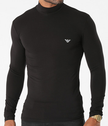 Лонгслив EMPORIO ARMANI 111695 1A511 с горловиной черный