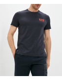 Футболка EA7 EMPORIO ARMANI 6KPT22 PJAMZ синяя с логотипом