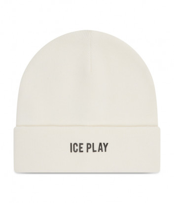 Шапка ICE PLAY W2M130409014 с логотипом белая