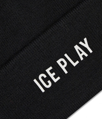 Шапка ICE PLAY W2M130409014 с логотипом черная