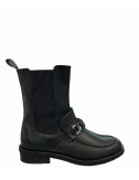 Кожаные ботинки HELENA SORETTI Letizia 045 с декором-цепочкой черные