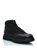 Кожаные ботинки GIAMPIERO NICOLA 39344 с замшевыми вставками черные