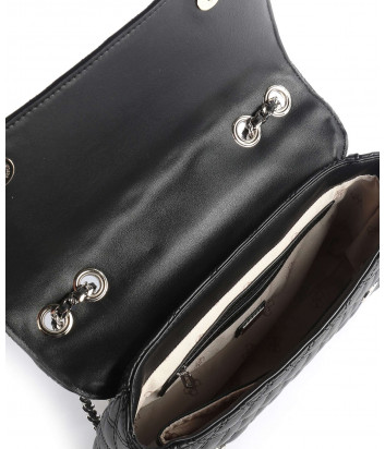 Сумка на цепочке GUESS Cessily HWEV7679210 в стеганной экокоже черная
