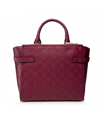 Сумка GUESS Bea HWVS8132060 в экокоже с тиснением вишневая